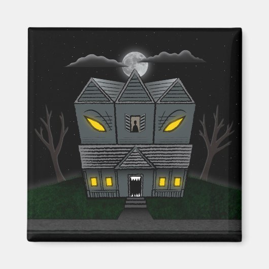 Haunted Monster House Magneet (Voorkant)