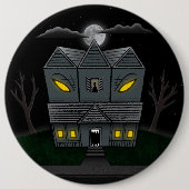 Haunted Monster House Ronde Button 6,0 Cm (Voorkant)