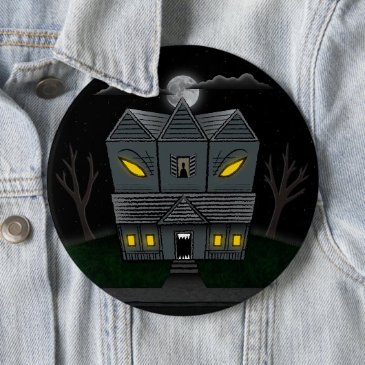 Haunted Monster House Ronde Button 6,0 Cm (In situ)