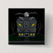 Haunted Monster House Vierkante Button 5,1 Cm (Voorkant)