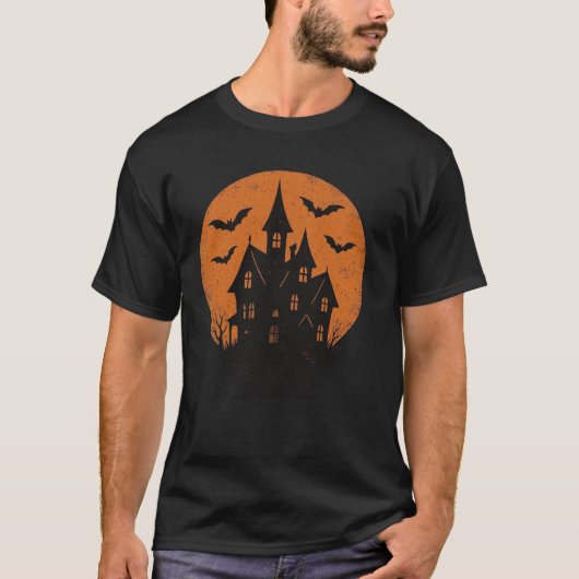 Haunted Moon Halloween T-shirt (Voorkant)