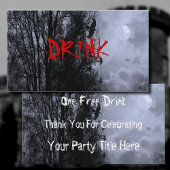 Haunted Moon met Ravens Blue Mist Drink Ticket