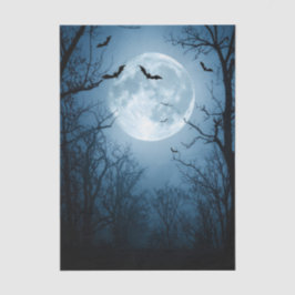 Haunted Moonlight Halloween Decoupage Tissue Paper Tissuepapier