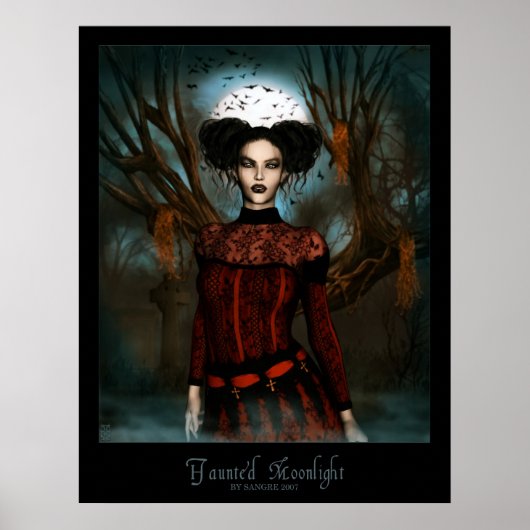 Haunted Moonlight Poster (Voorkant)