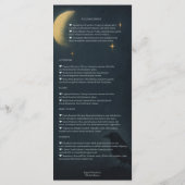 Haunted Moonlight Wedding Zombie Menu (Achterkant)