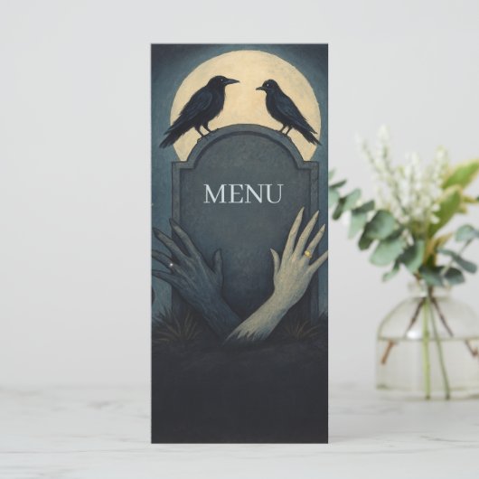 Haunted Moonlight Wedding Zombie Menu (Staand voorkant)