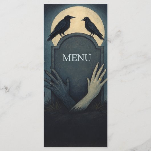 Haunted Moonlight Wedding Zombie Menu (Voorkant)
