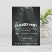 Haunted Mountaintop Halloween Party Uitnodiging (Staand voorkant)