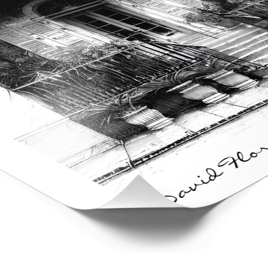 Haunted New aorleans Home 3 Foto Afdruk (Hoek)