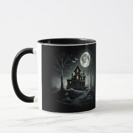 HAUNTED NIGHT Black Mug Mok