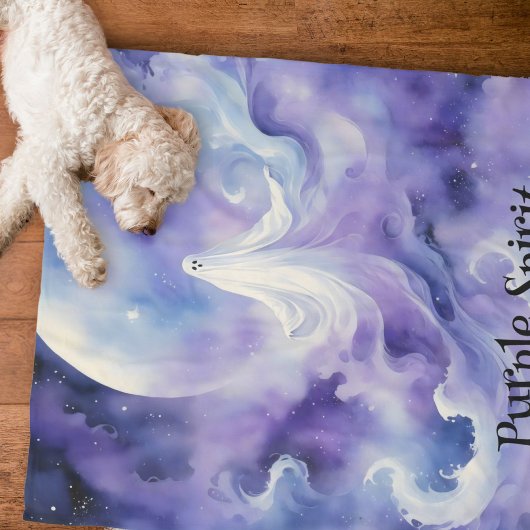 Haunted Night - Ghostly Spirit in de sterren Fleece Deken