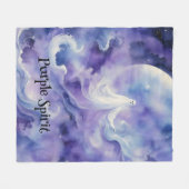 Haunted Night - Ghostly Spirit in de sterren Fleece Deken (Voorkant (Horizontaal))