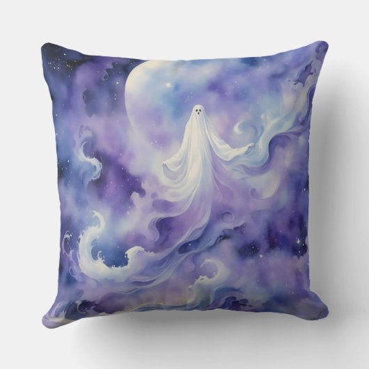 Haunted Night - Ghostly Spirit in de sterren Kussen (Achterkant)