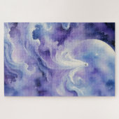 Haunted Night - Ghostly Spirit in de sterren Legpuzzel (Horizontaal)