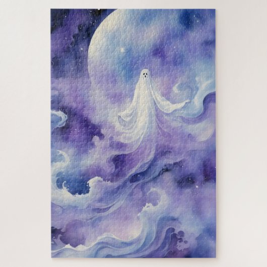 Haunted Night - Ghostly Spirit in de sterren Legpuzzel (Verticaal)