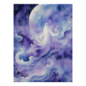 Haunted Night - Ghostly Spirit in de sterren Perfect Poster (Voorkant)