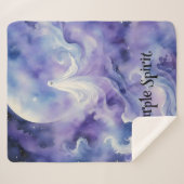 Haunted Night - Ghostly Spirit in de sterren Sherpa Deken (Voorkant (horizontaal))