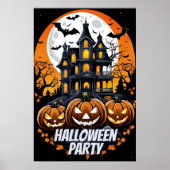 Haunted Night, Halloween feest Poster (Voorkant)