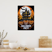 Haunted Night, Halloween feest Poster (Keuken)