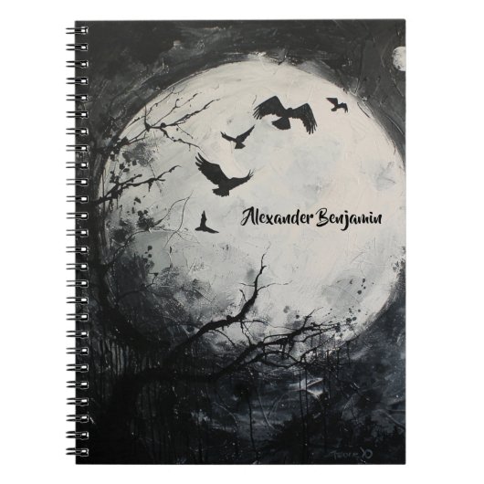 Haunted Night Halloween Notitieboek (Voorkant)