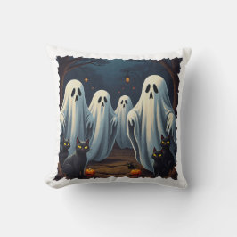 Haunted Night Illustration Kussen