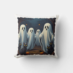 Haunted Night Illustration Kussen