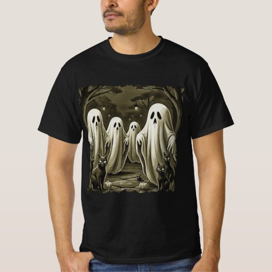 Haunted Night Illustration T-shirt (Voorkant)