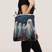 Haunted Night Illustration Tote Bag (Dichtbij)