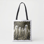 Haunted Night Illustration Tote Bag (Voorkant)