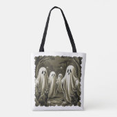 Haunted Night Illustration Tote Bag (Achterkant)