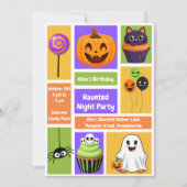 Haunted Night Party Verjaardag - Halloween nacht Kaart (Voorkant)