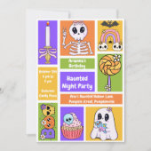 Haunted Night Party Verjaardag - Halloween nacht Kaart (Voorkant)