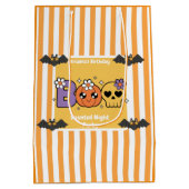 Haunted Night Party Verjaardag - Halloween nacht Medium Cadeauzakje (Achterkant)