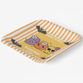 Haunted Night Party Verjaardag - Halloween nacht Papieren Bordje (Gebogen)