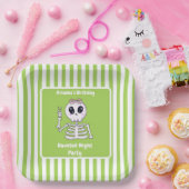 Haunted Night Party Verjaardag - Halloween nacht Papieren Bordje (Feest)