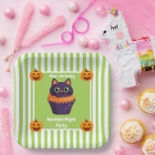 Haunted Night Party Verjaardag - Halloween nacht Papieren Bordje (Feest)