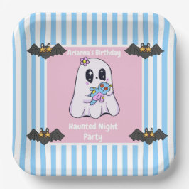 Haunted Night Party Verjaardag - Halloween nacht Papieren Bordje