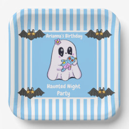 Haunted Night Party Verjaardag - Halloween nacht Papieren Bordje