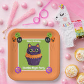 Haunted Night Party Verjaardag - Halloween nacht Papieren Bordje (Feest)