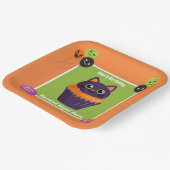 Haunted Night Party Verjaardag - Halloween nacht Papieren Bordje (Gebogen)