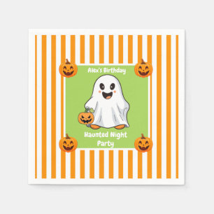 Haunted Night Party Verjaardag - Halloween nacht Servet