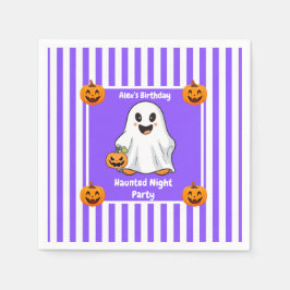 Haunted Night Party Verjaardag - Halloween nacht Servet