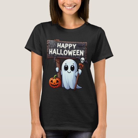 Haunted Night: Schaduwen en geesten T-shirt (Voorkant)
