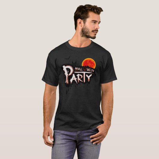 Haunted Night Vibes T-shirt (Voorkant volledig)