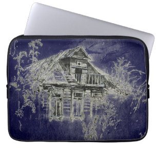 Haunted Old Wooden House Laptop Sleeve
