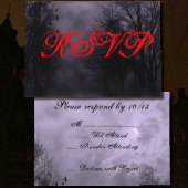 Haunted Paars Sky met Ravens Halloween RSVP