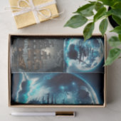 Haunted Pirate Ship Big Moon Decoupage Tissuepapier (Geschenk)