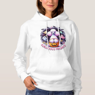 Haunted Poodle: Bont-ocious Frights in een Spooky Hoodie