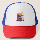 Haunted Popcorn Stand Trucker Pet (Voorkant)