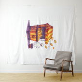 Haunted Popcorn Stand Wandkleed (In Situ (horizontaal))